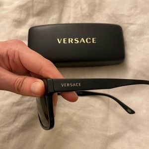 Mens Versace polarized sunglasses
